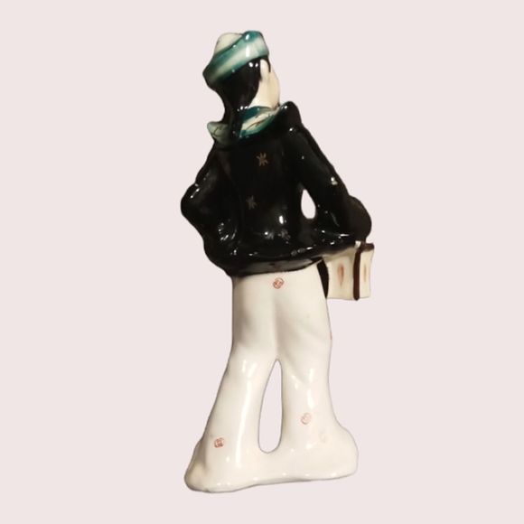 Vintage Kreiss Asian Oriental Hand Painted Ceramic Figurine - Picture 2 of 6